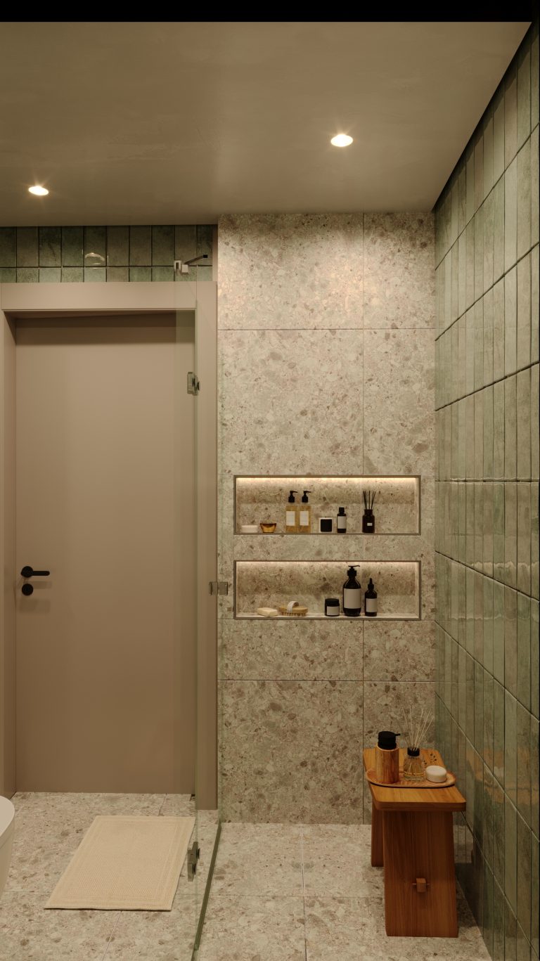 Yağmurlama duşlu banyo
