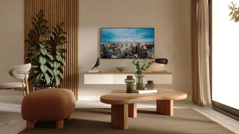 Salon ve pencere önü oturma alanı